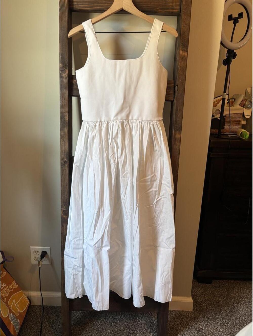 Theory - White Poplin Dress